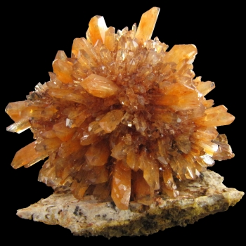 Creedite on Rhyolite from Abasolo Mine, Navidad, Durango, Mexico [db_pics/pics/creedite1b.jpg]