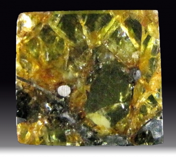 Meteorite Var. Esquel Pallasite from Esquel, Argentina [db_pics/pics/esquel2a.jpg]