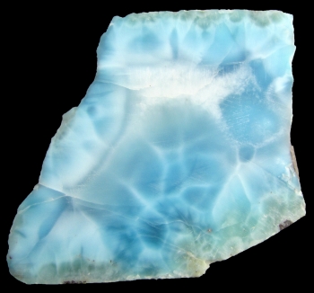 Larimar aka Blue Pectolite from Filipinas Larimar Mine, Los Checheses, Sierra de Barouco, Barahona Province, Dominican Republic [db_pics/pics/larimar1b.jpg]