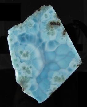 Larimar aka Blue Pectolite from Filipinas Larimar Mine, Los Checheses, Sierra de Barouco, Barahona Province, Dominican Republic [db_pics/pics/larimar3d.jpg]