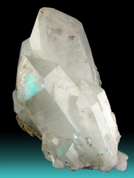 Quartz w/ Ajoite and Copper incls. (polished) from Messina, South Africa [db_pics/pics/quartz56e.jpg]