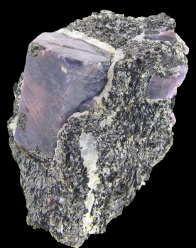 Sapphire in Schist from Zazafotsy Quarry (Amboarohy), Ihosy District, Horombe Region, Fianarantsoa Province, Madagascar [db_pics/pics/sapphire1c.jpg]