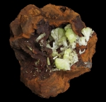 Adamite on Limonite from Ojuela Mine, Mapimi, Durango, Mexico [ADAMITE8]