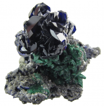 Azurite and Malachite from Tsumeb mine, Tsumeb, Namibia [db_pics/pics/azurite2a.jpg]