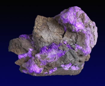 Sugilite with Aegerine from N'Chwanning III Mine, Kalahari manganese fields, Republic of South Africa [db_pics/pics/sugilite3d.jpg]