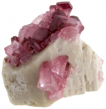 Tourmaline var. Elbaite on feldspar from Nujiang Valley, Yunnan Province, China [db_pics/pics/tourm5c.jpg]